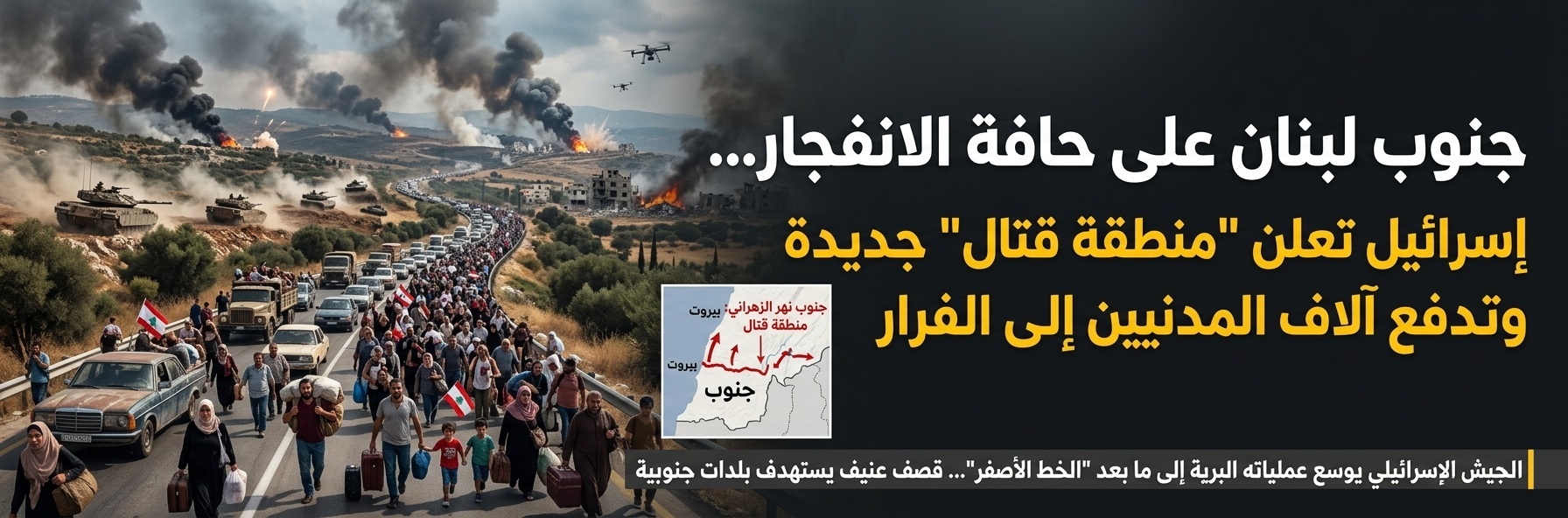 جنوب لبنان على حافة الانفجار… إسرائيل تعلن 