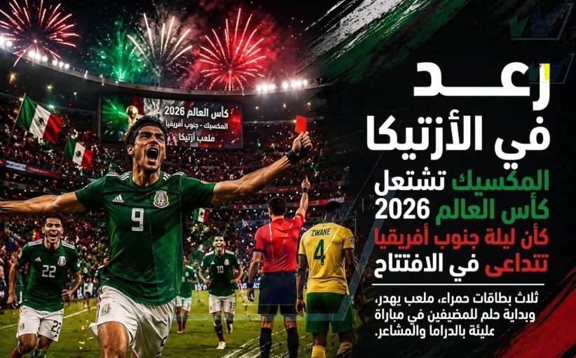 عاصفة الأزتيكا: المكسيك تشعل كأس العالم ٢٠٢٦ في ليلة انفجرت فيها كرة القدم