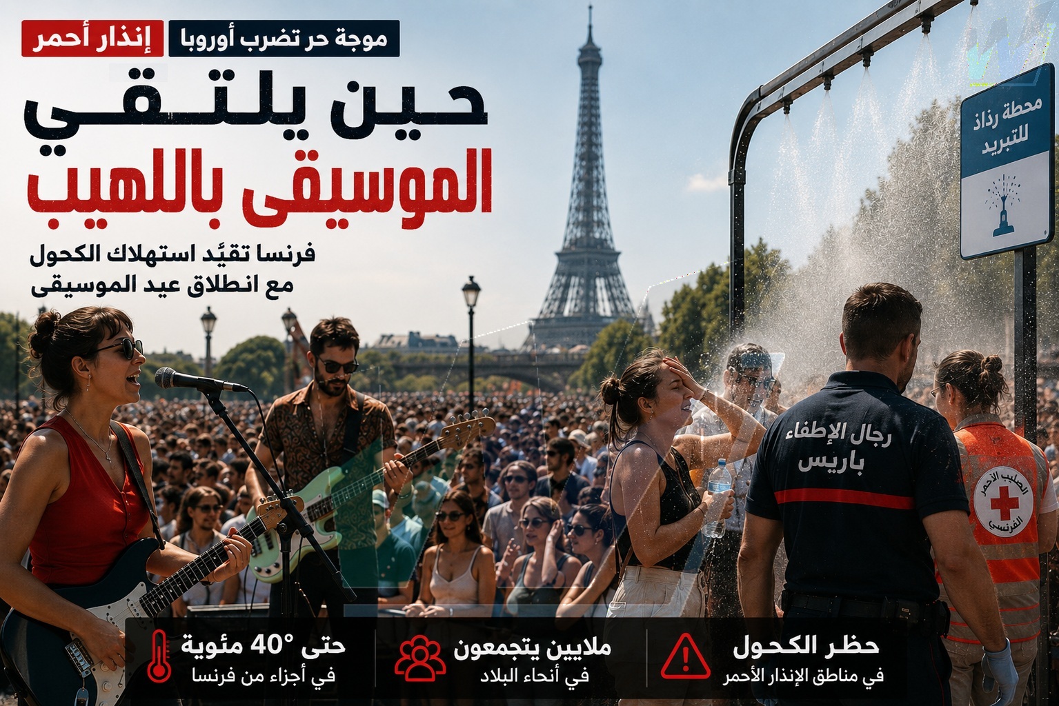 حين يلتقي الموسيقى باللهيب