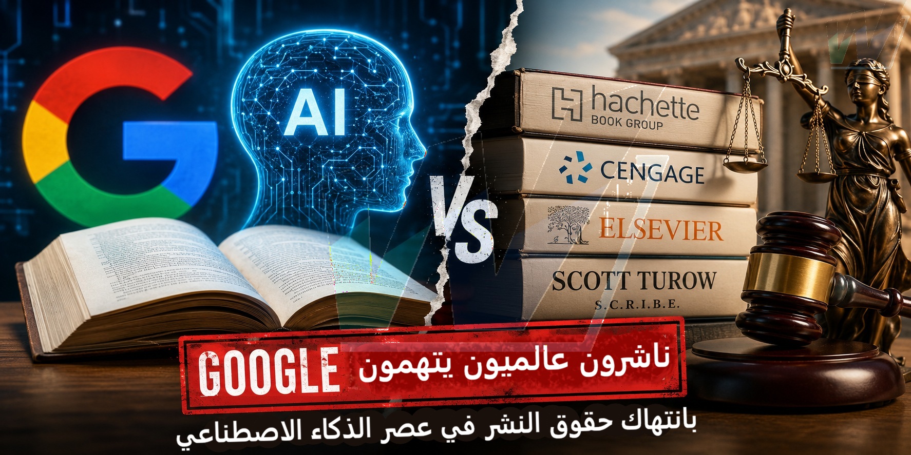 حرب غوغل على حقوق النشر في عصر الذكاء الاصطناعي